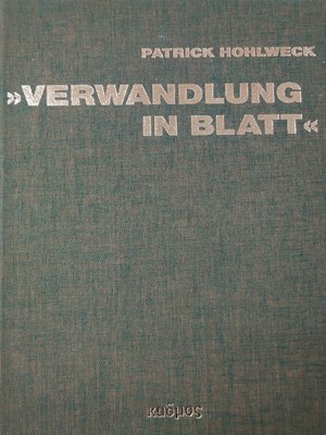 cover image of "Verwandlung in Blatt"